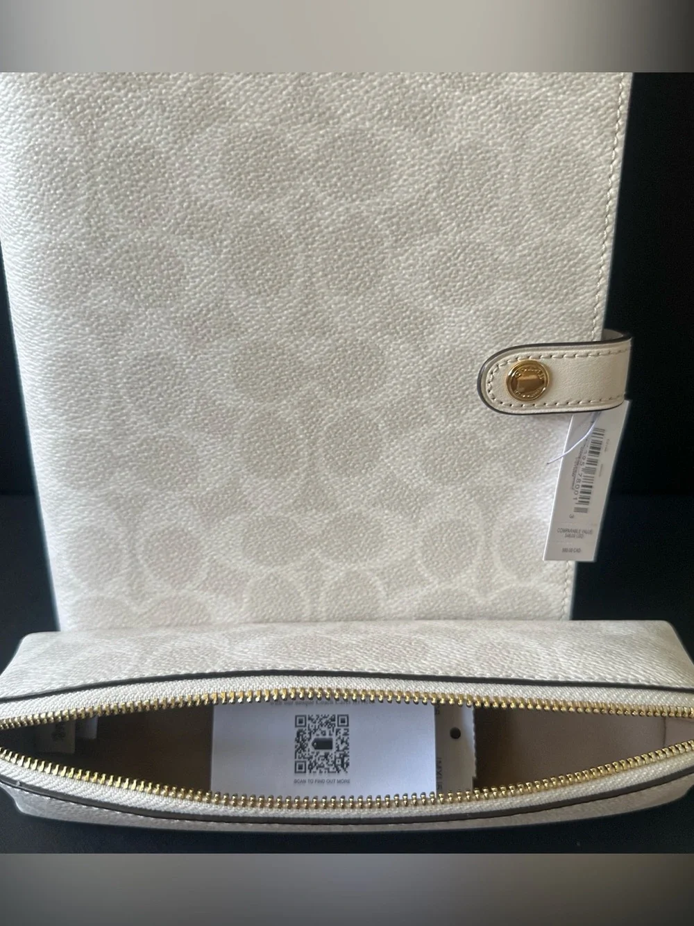 NWT Coach Notebook & Pencil Set